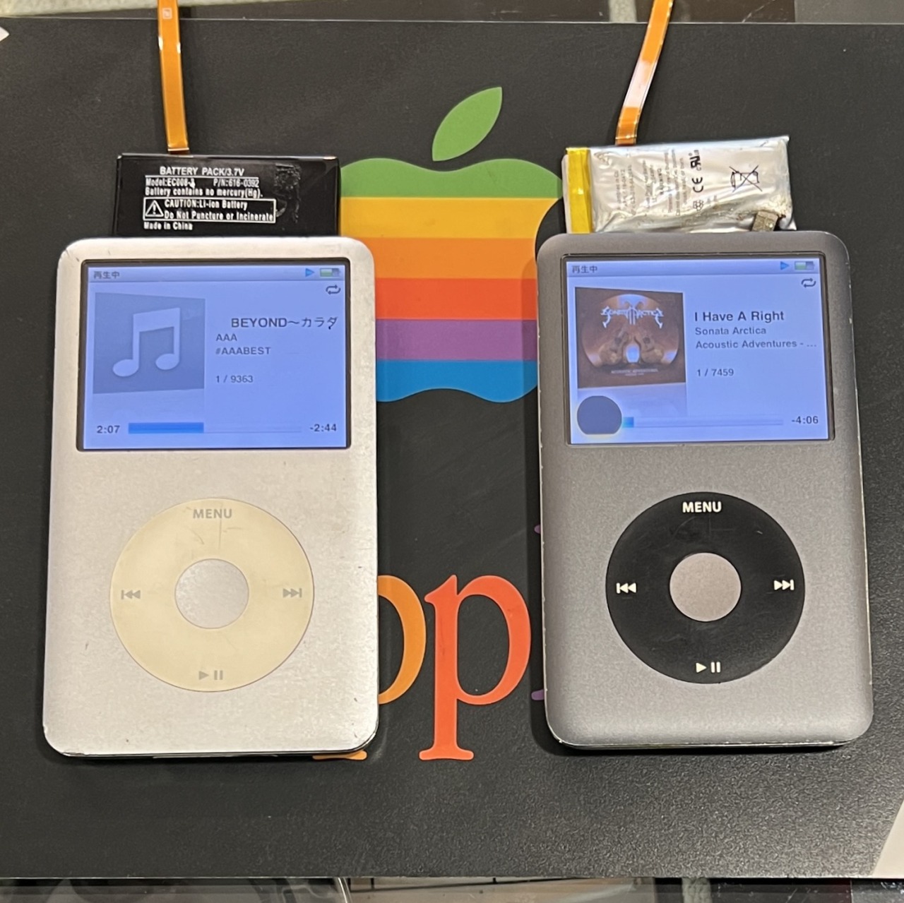 iPod Classic 2台 ご自身では開けられず バッテリー交換のご依頼