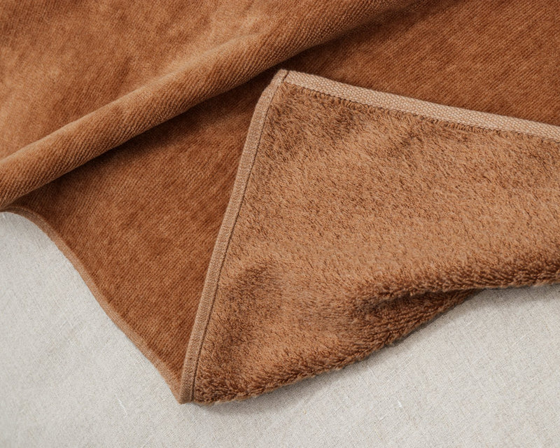 Raw brown cotton throw blanket – ÉCHAPPER | エシャペ