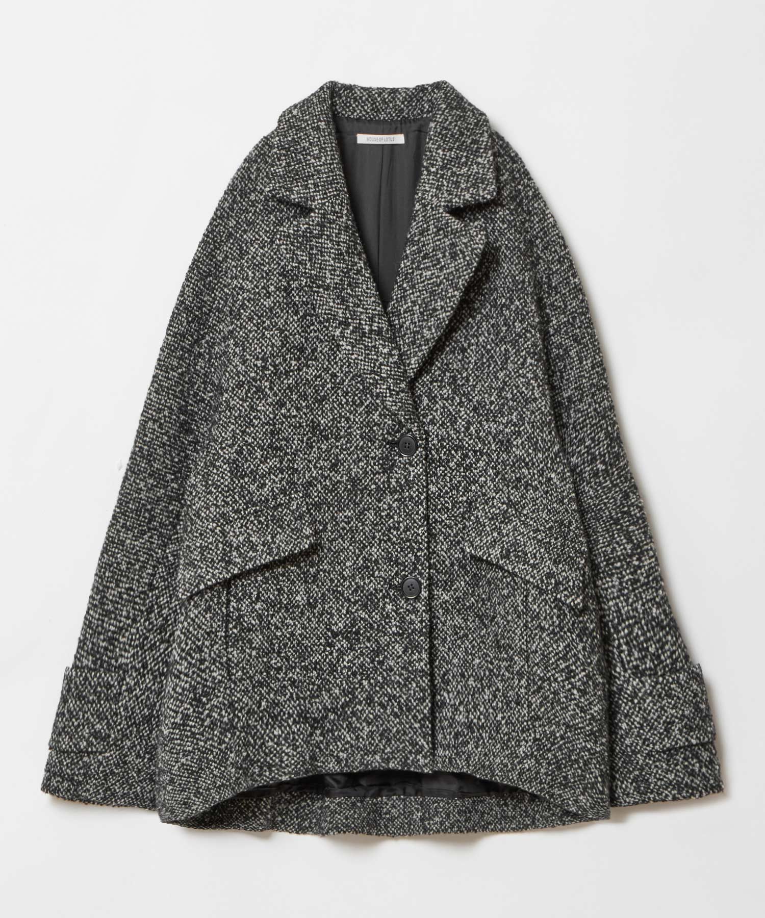 ループツイードケープライクコート ｜ハウス オブ ロータス＜HOUSE OF