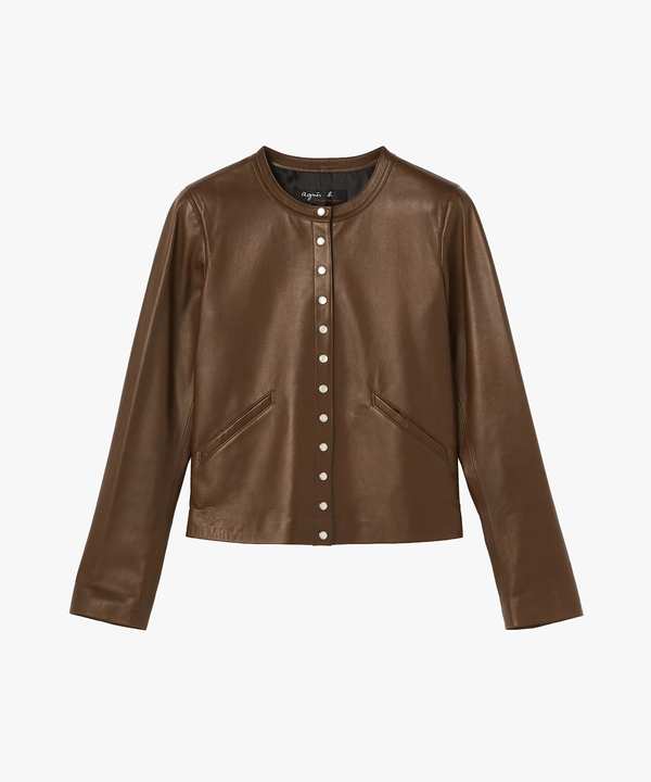 ラムスキン レザー ジャケット ｜agnès b. FEMME（ファム