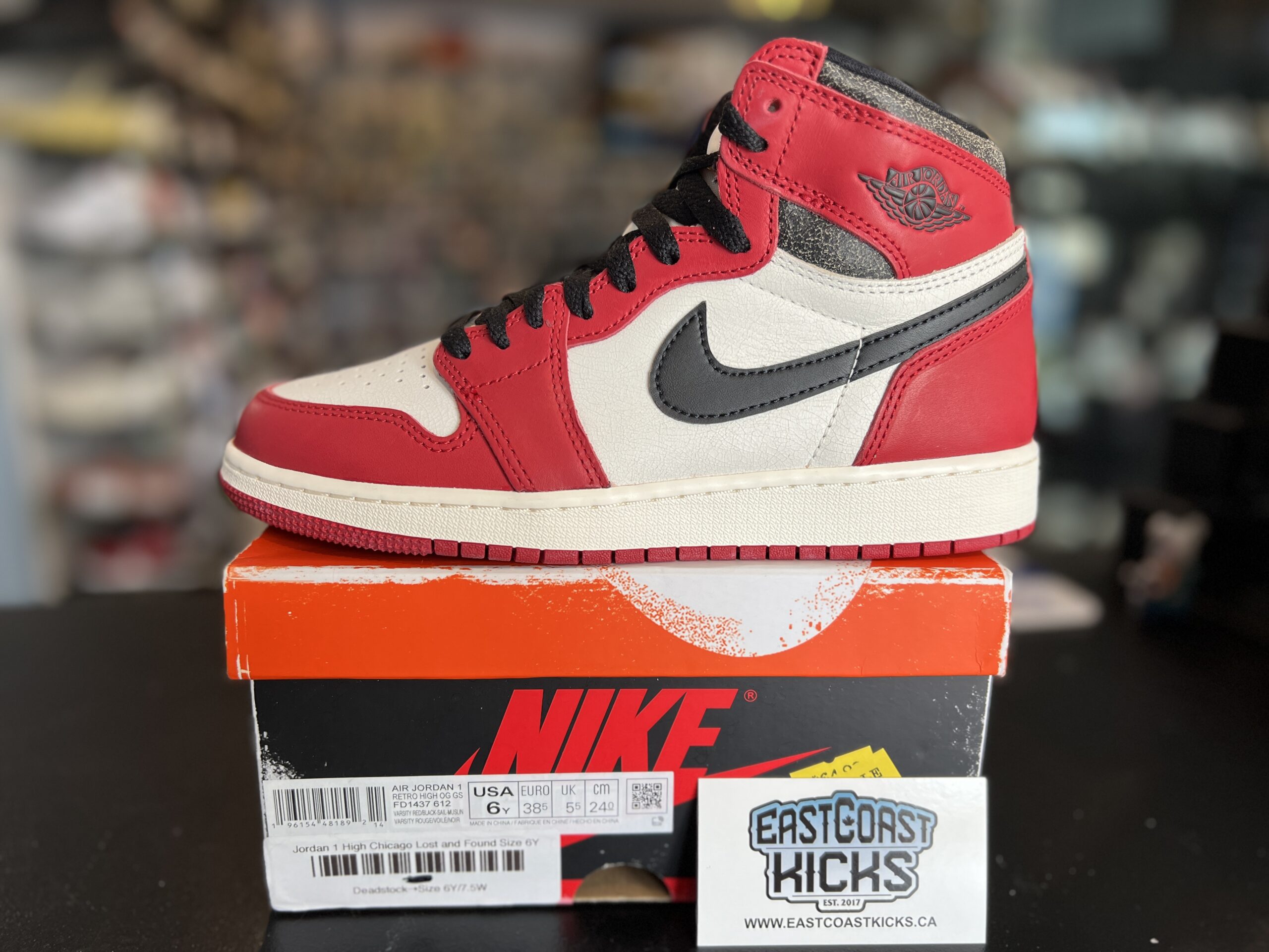 Jordan 1 Retro High OG Chicago Lost and Found Size 6Y – East Coast