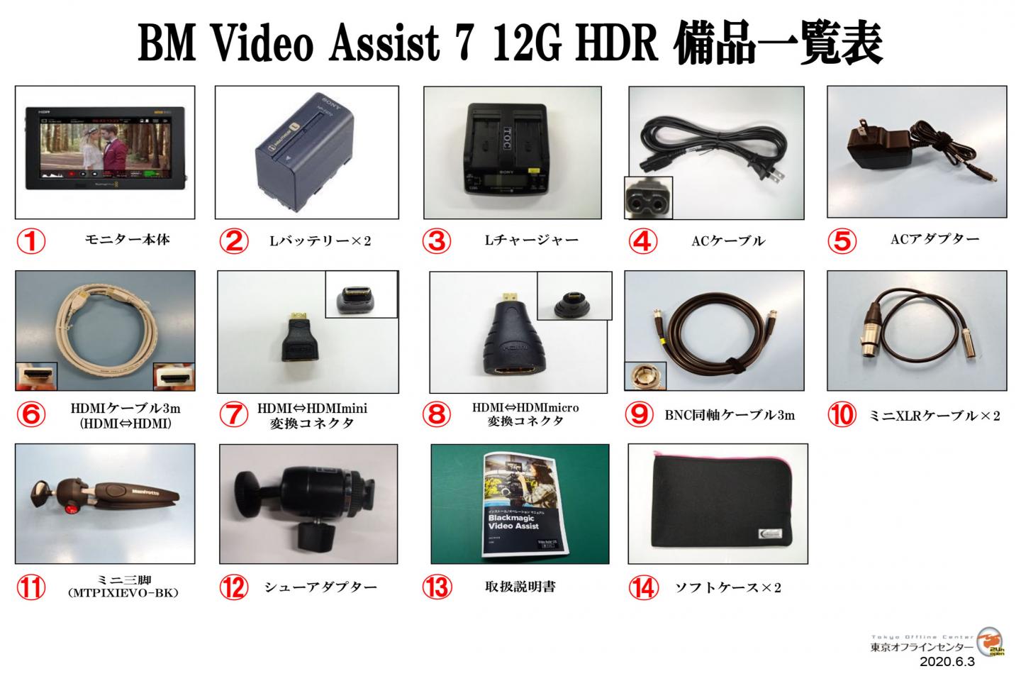 Blackmagic Design Video Assist 7 12G HDR｜撮影機材レンタルからEDIT