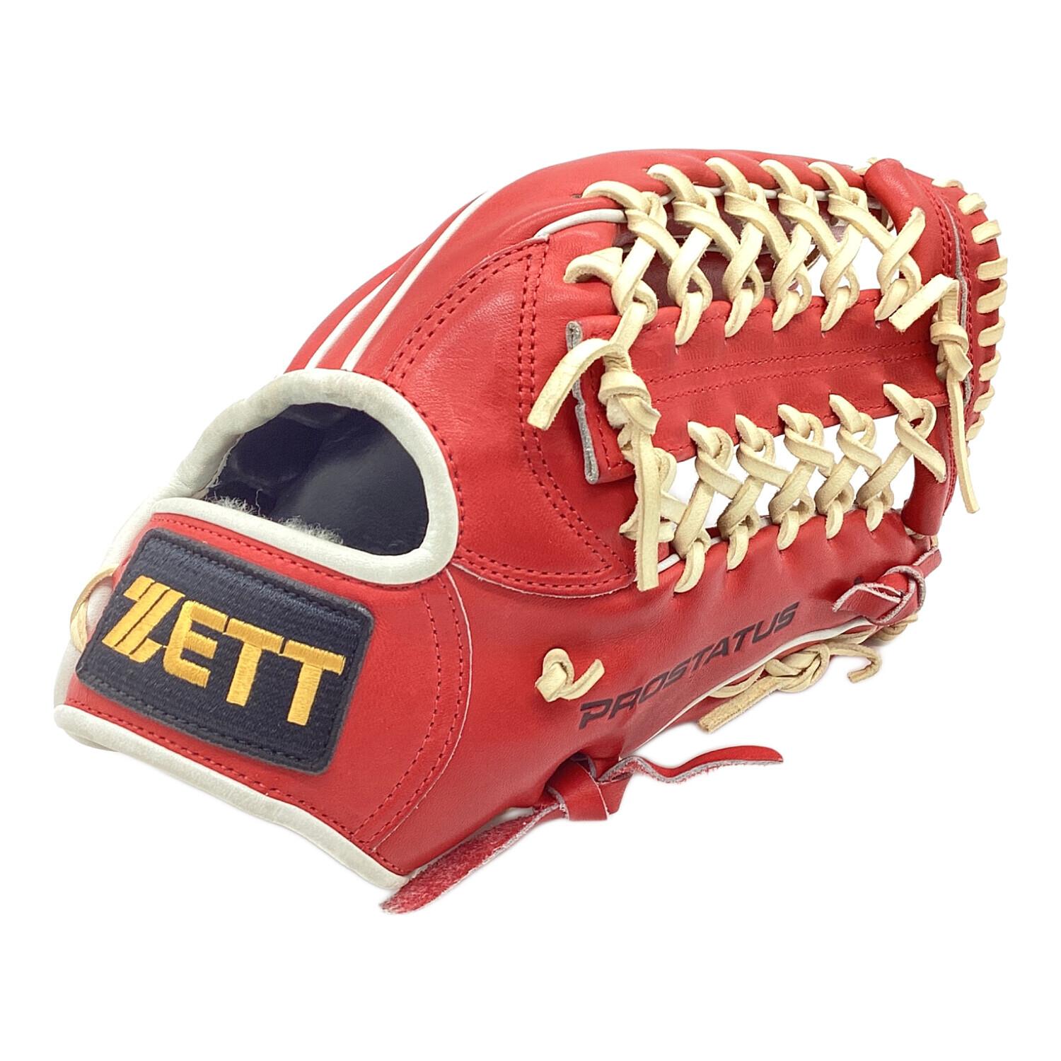 ZETT (ゼット) 軟式グローブ 約31cm レッド プロステイタス オーダー