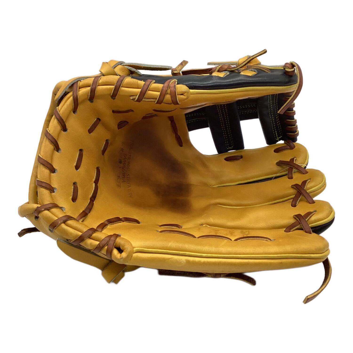 イエロー レザー 硬式グローブ 己極 ハイゴールド グローブ 軟式用 OKG