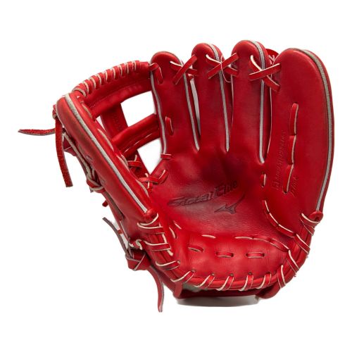 MIZUNO (ミズノ) 硬式グローブ レッド ケース付 Global Elite 内野用