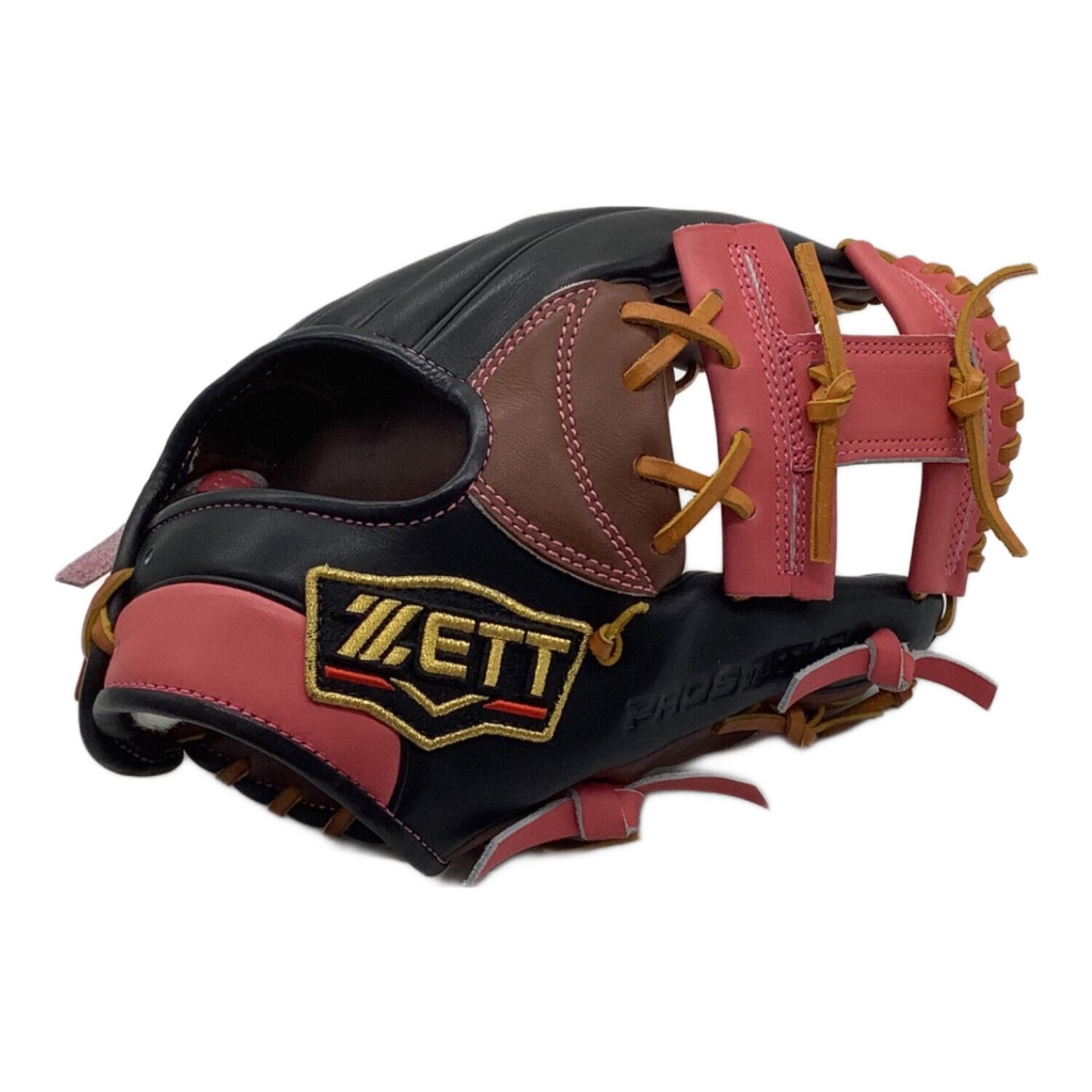 ZETT (ゼット) 軟式グローブ ピンク ケース付き プロステイタス プロ