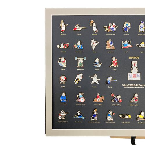ENEOS オリジナル額装ピンバッジセット 東京2020オリンピック エネゴリ