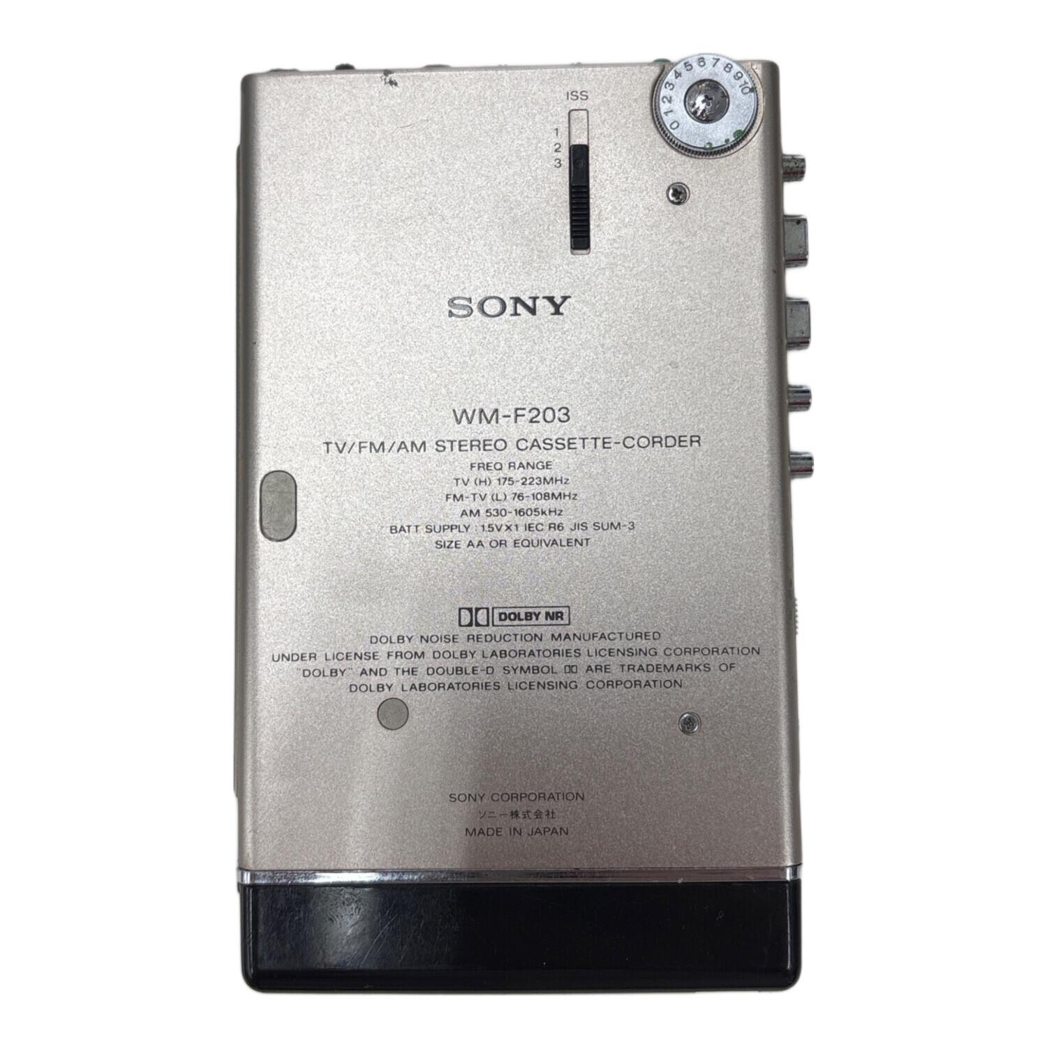 SONY (ソニー) カセットWALKMAN WM-F203 ジャンク｜トレファクONLINE