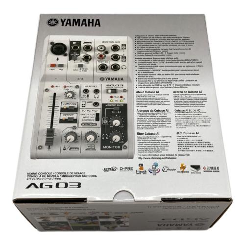 YAMAHA (ヤマハ) オーディオインターフェイス AG03｜トレファクONLINE