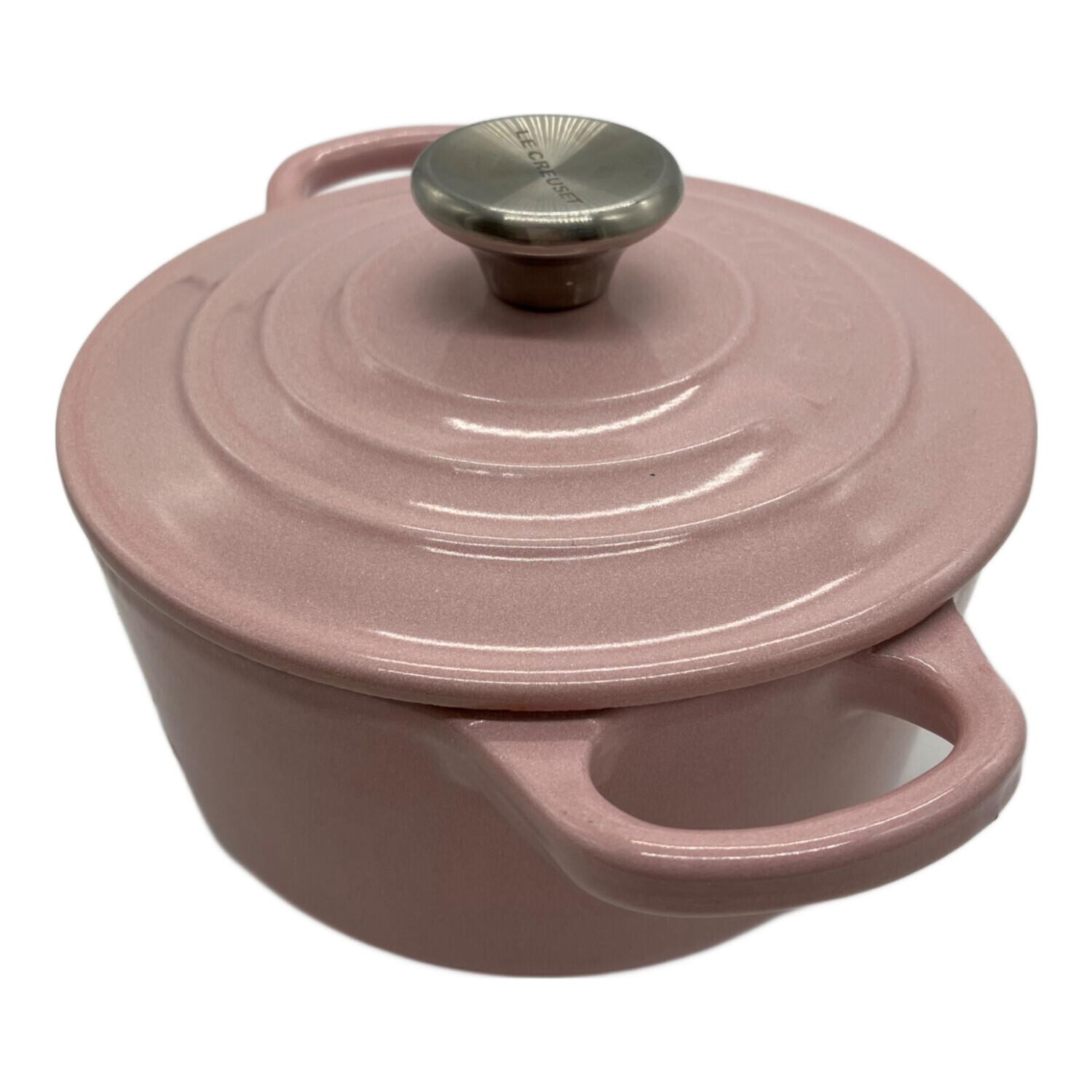 LE CREUSET (ルクルーゼ) 両手鍋 SIZE 14cm ピンク ココット・ロンド