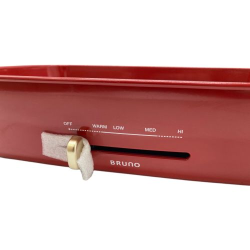 BRUNO (ブルーノ) ホットプレート グランデサイズ レッド/別売深鍋付