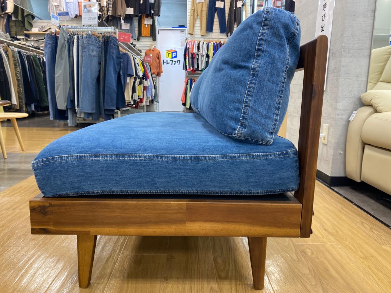 UNICO (ウニコ) 2人掛けソファー SWELLA(スウェラ) デニム生地