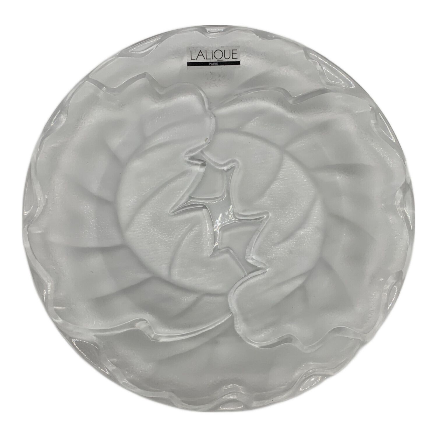 LALIQUE (ラリック) ガラスプレート ASSIETTE LUNCH CHENE｜トレファク