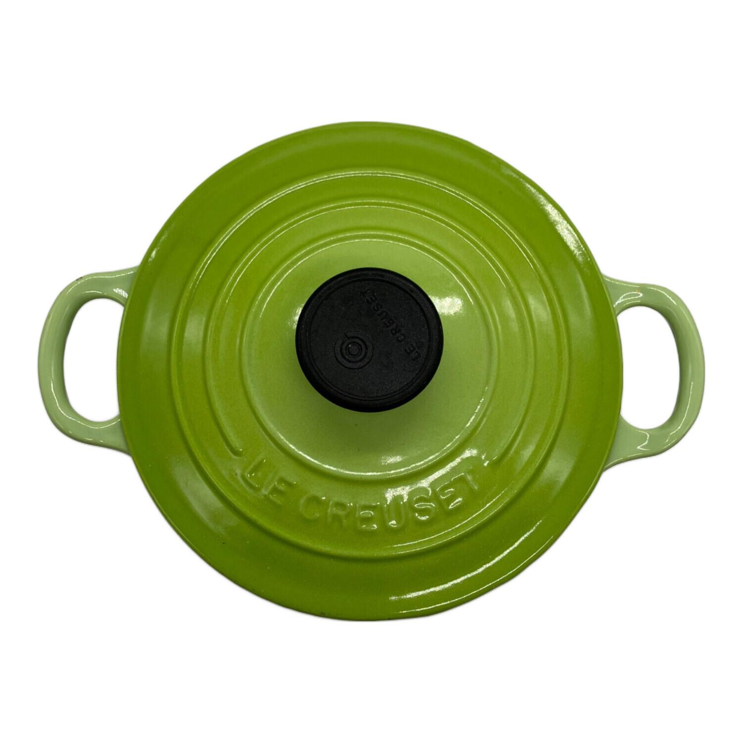 LE CREUSET (ルクルーゼ) 両手鍋 16㎝ 黄緑｜トレファクONLINE