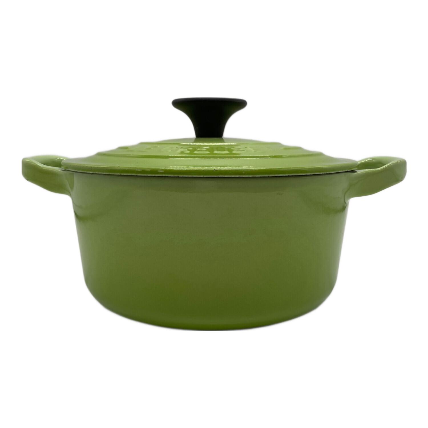 ル・クルーゼ LE CREUSET 両手鍋 ライムグリーン色 24cm Amazon｜[ ル