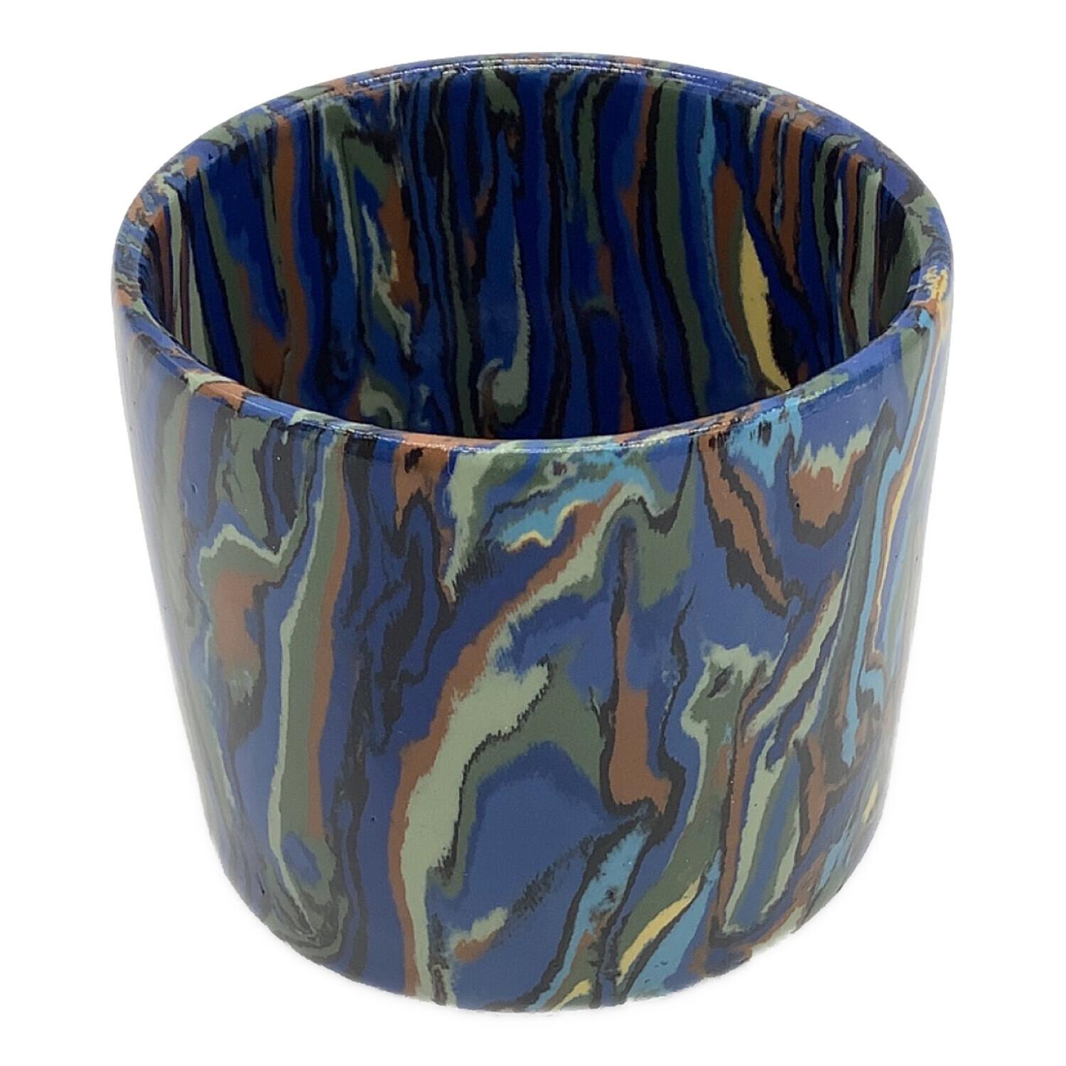 椋灰釉練上湯呑 松井康陽作 湯呑み｜トレファクONLINE