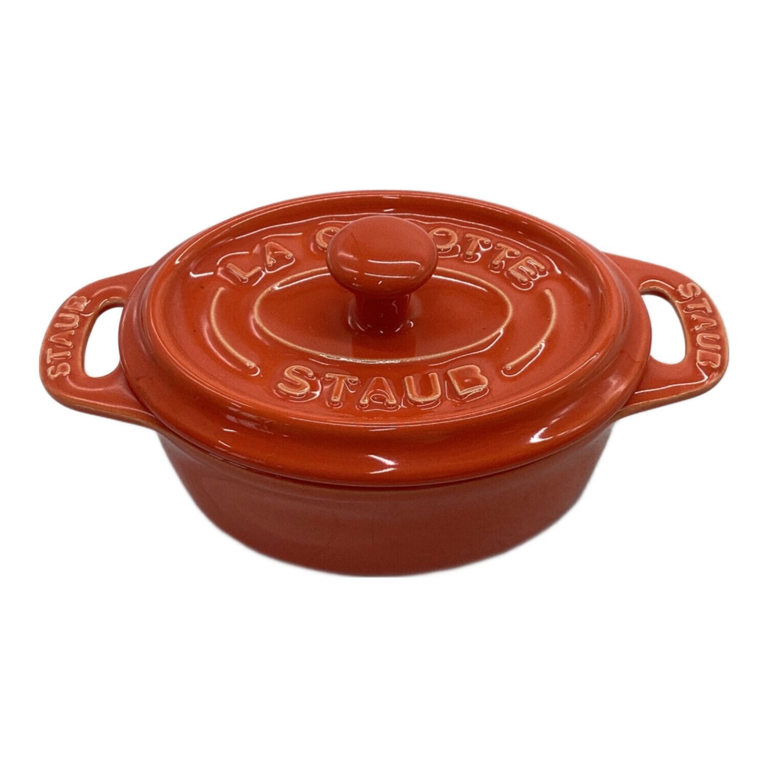 Staub (ストウブ) ミニココット オレンジ 10cm｜トレファクONLINE