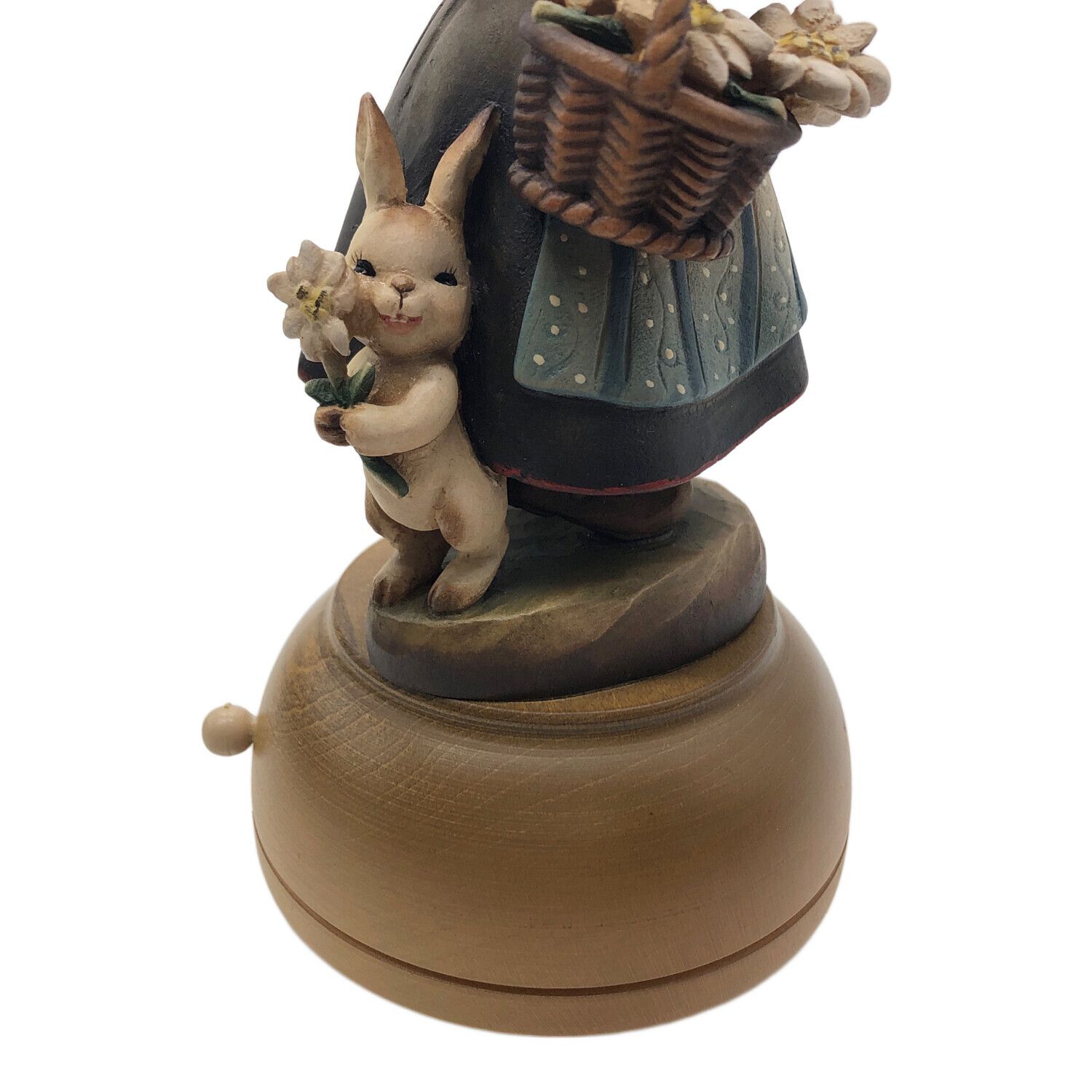 ANRI (アンリ) 花摘みの少女 木彫り人形 オルゴール付き｜トレファクONLINE