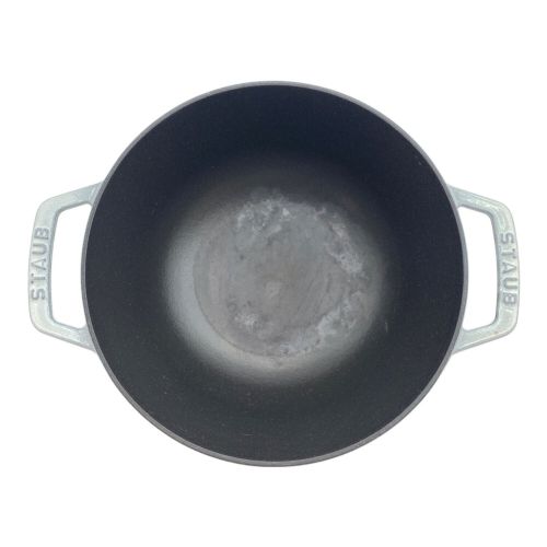 Staub (ストウブ) 両手鍋 ワナベ L グレー 20cm USED｜トレファクONLINE