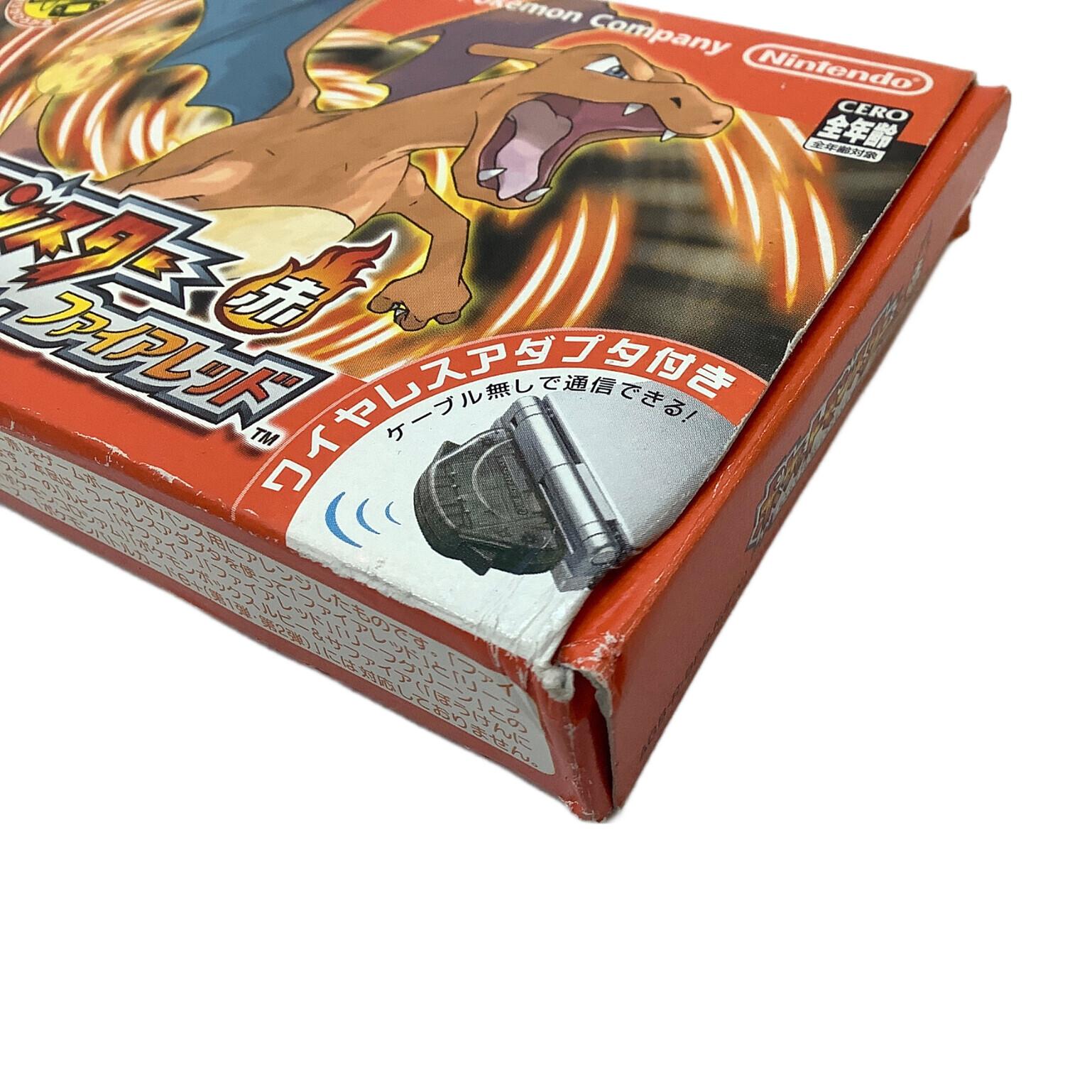ゲームボーイアドバンス用ソフト ポケットモンスター ファイアレッド