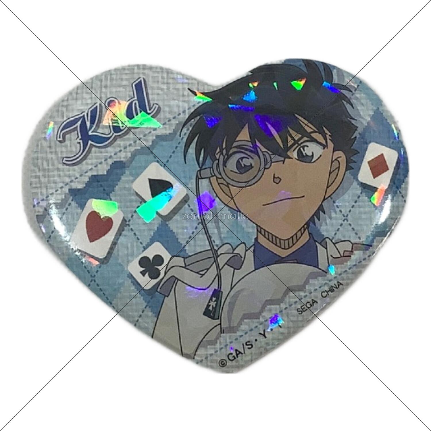 最終値下げ】名探偵コナン 怪盗キッド ハート缶バッジ 最終値下げ早い