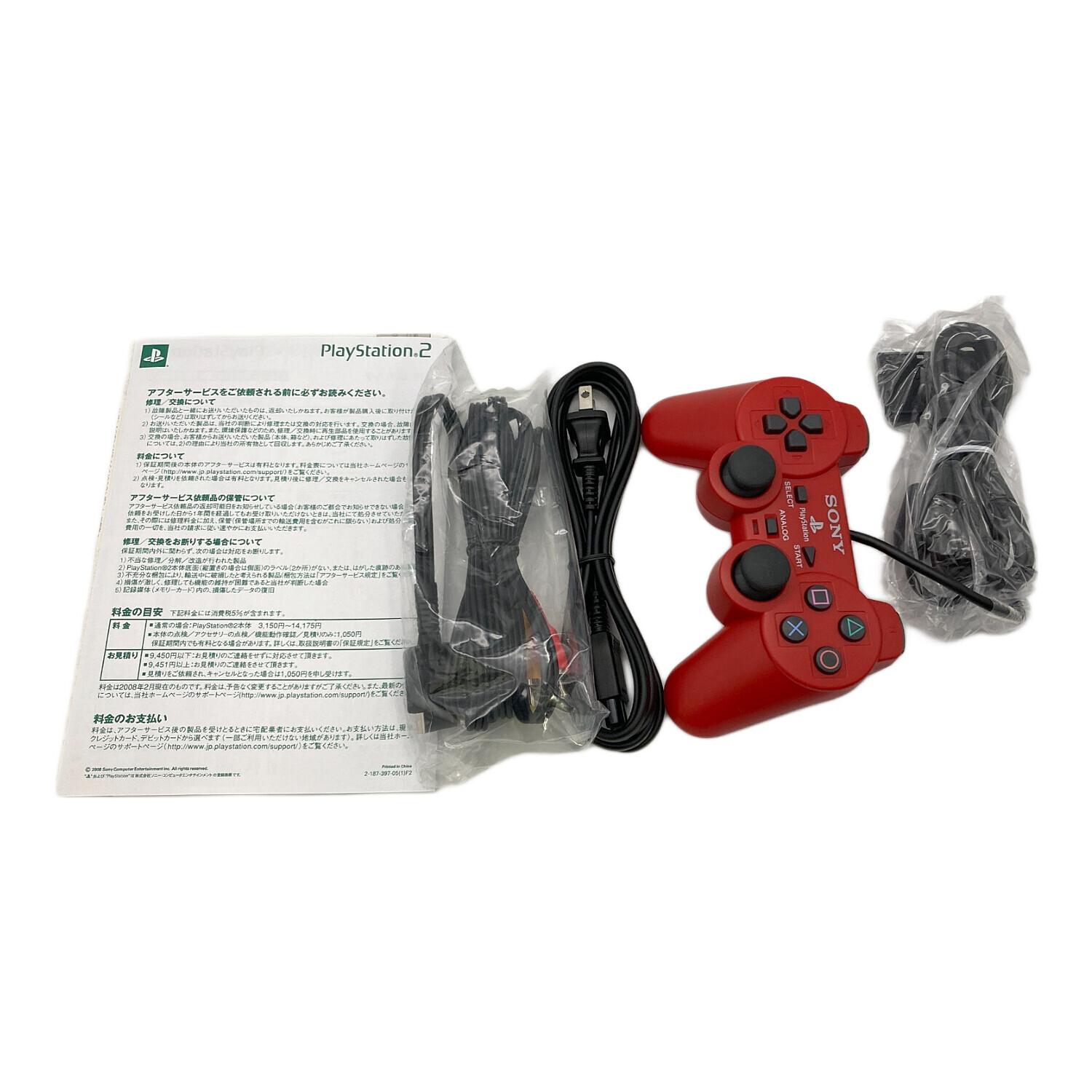 SONY (ソニー) PlayStation2 SCPH-90000 CINNABAR RED｜トレファクONLINE