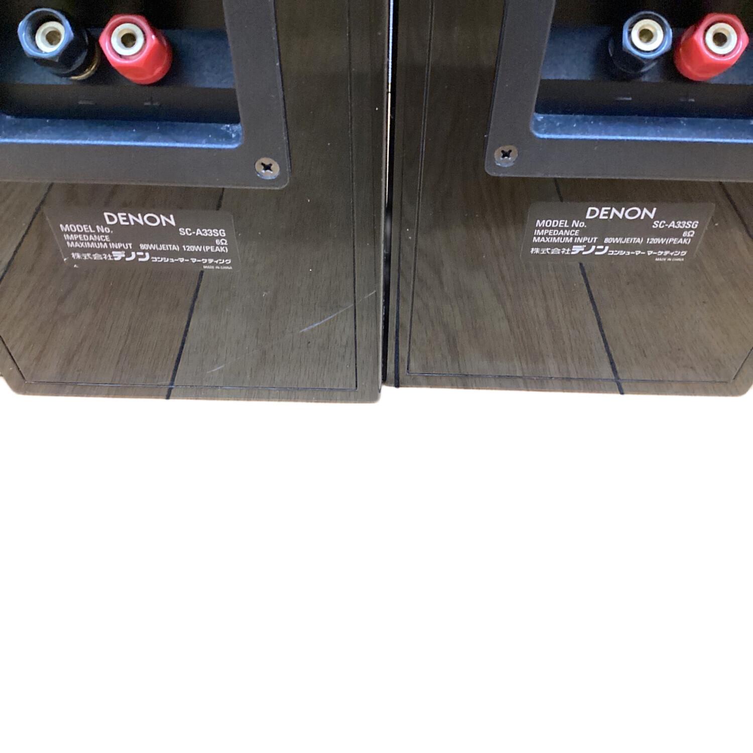 DENON (デノン) ペアスピーカー 本体のみ SC-A33SG｜トレファクONLINE