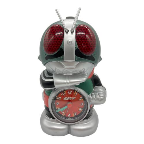 リズム工業時計 男の子おもちゃ 仮面ライダー1号 目覚まし時計 動作