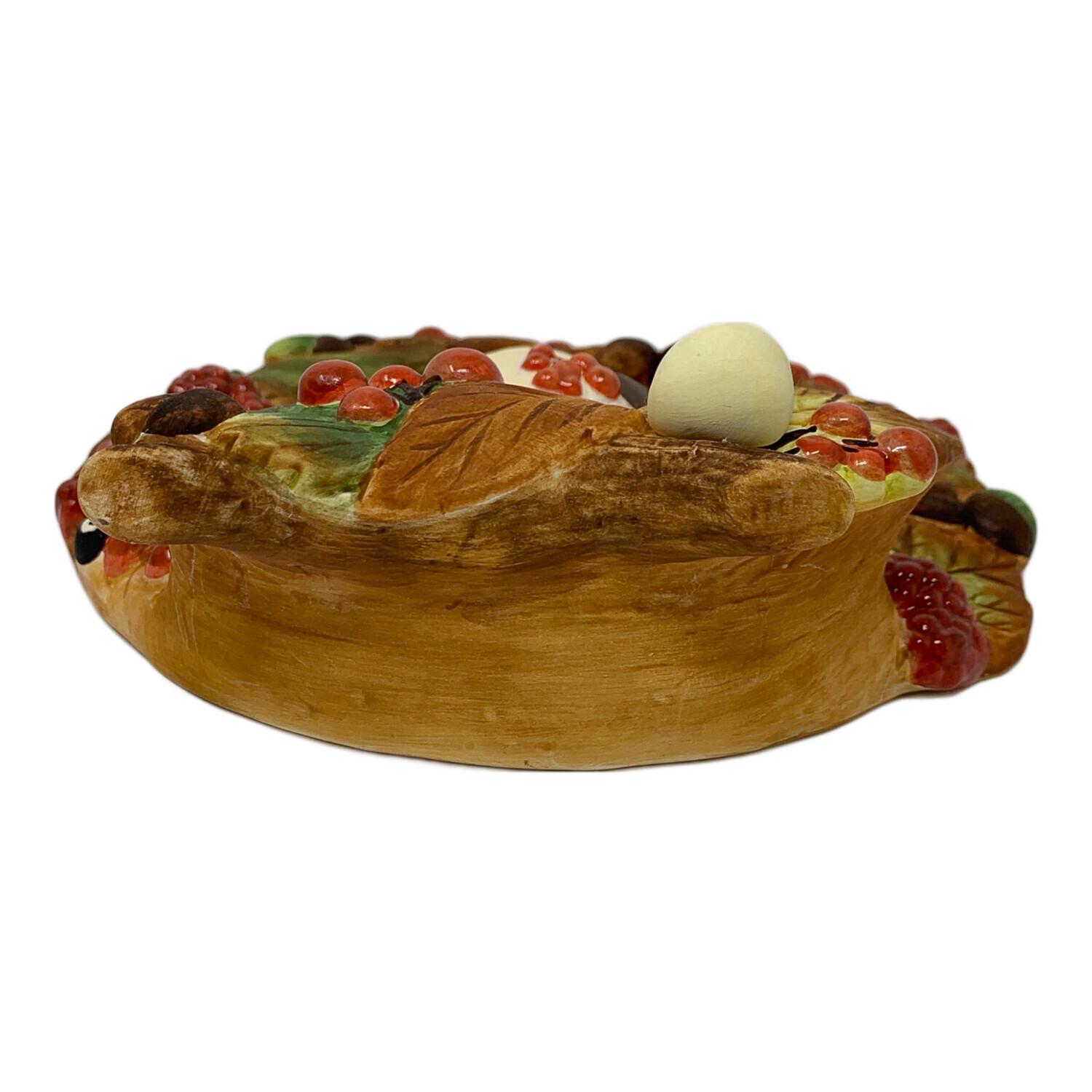 となりのトトロ (トナリノトトロ) 秋の収穫 花受け 陶器リース