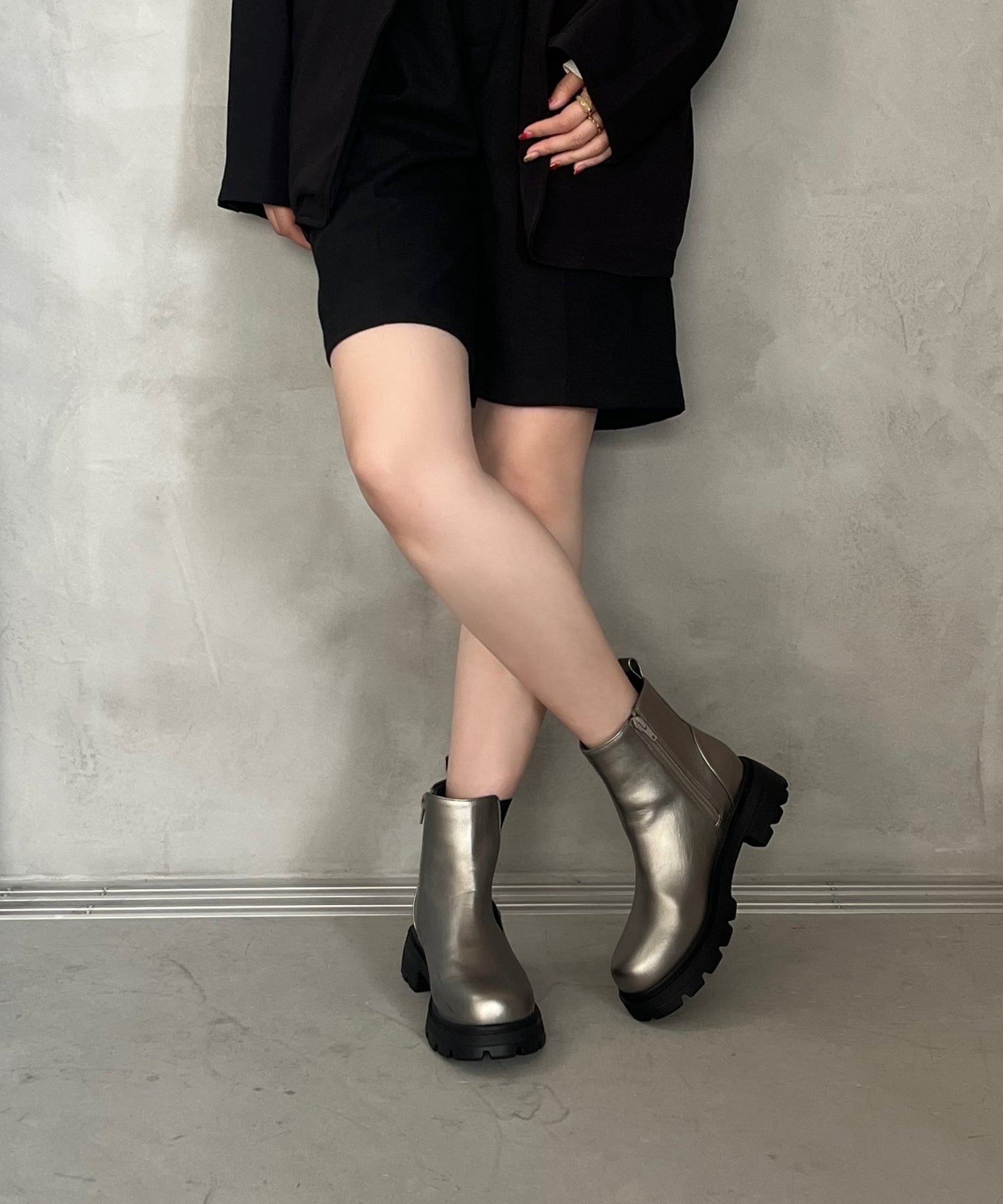 タンクソールサイドゴアショートブーツ/41414 – ORIENTALTRAFFIC