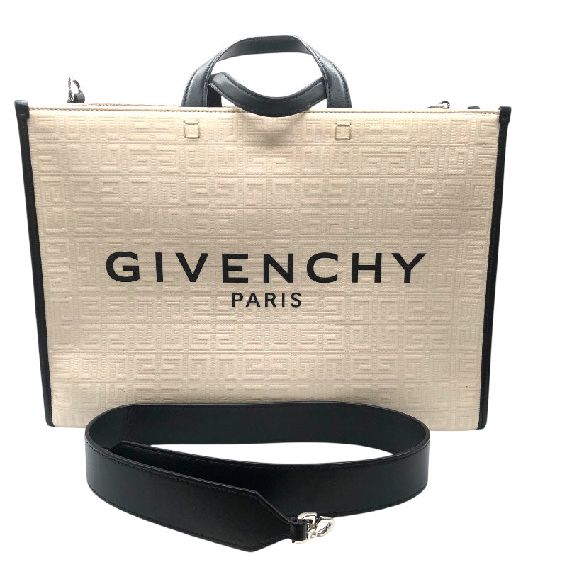 ジバンシィ GIVENCHY Gトートミディアム アイボリー コーティング