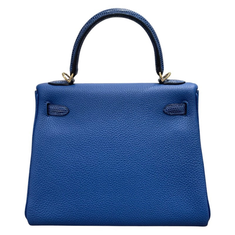 エルメス HERMES ケリー25 タッチ U刻 ブルーフランス ゴールド金具