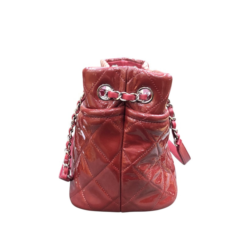 シャネル CHANEL ココマークチェーンショルダー ボルドー SV金具