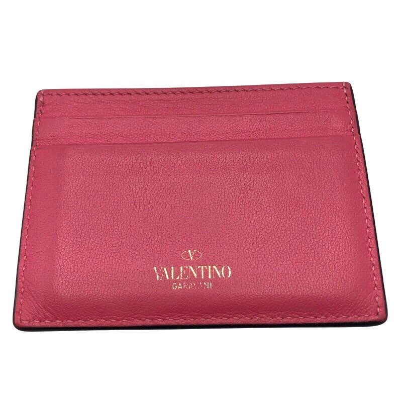 ヴァレンティノ VALENTINO ロックスタッズ カードホルダー ピンク/GD