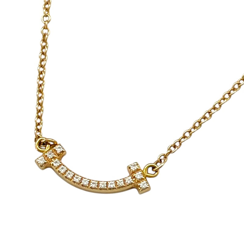 ティファニー TIFFANY＆CO Tスマイル ネックレスミニ ゴールド Au750
