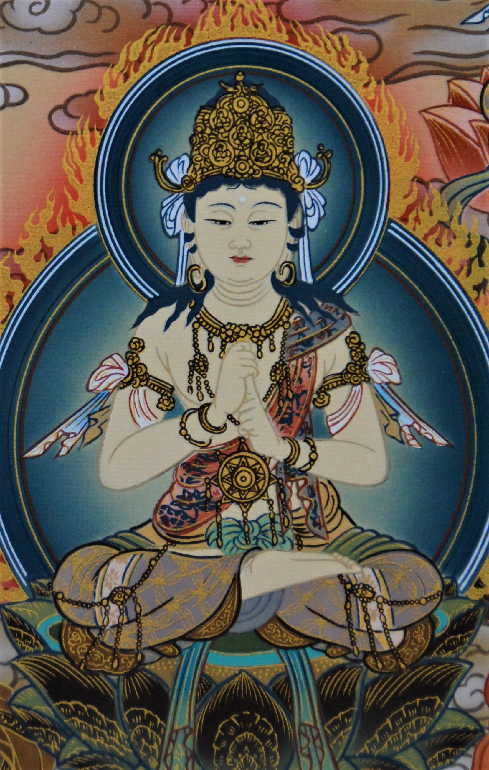 阿波掛軸堂 / K-05 真言十三佛大師付【絹本肉筆】(伊藤香川）