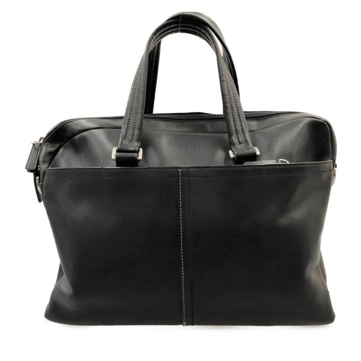 COACH コーチ ビジネス バック F70670 ブラック - 中古バッグ・財布