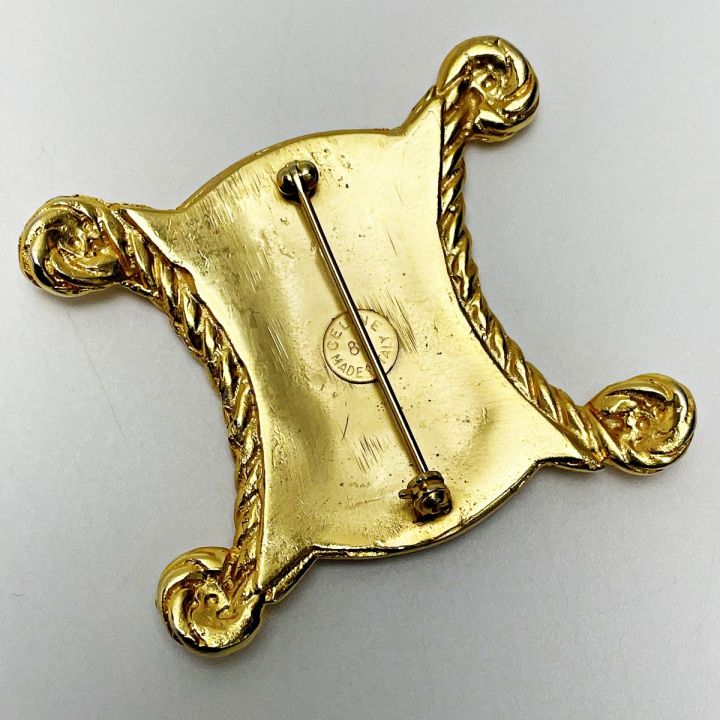 CELINE セリーヌ ブローチ 88 GD マカダム トリオンフ GP レディース