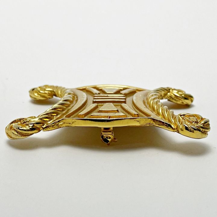 CELINE セリーヌ ブローチ 88 GD マカダム トリオンフ GP レディース