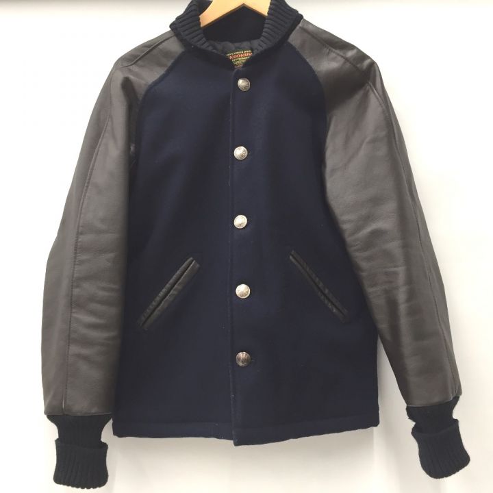 SKOOKUM スクーカム レザー切替スタジャン サイズ38 USA製 ブラウン x