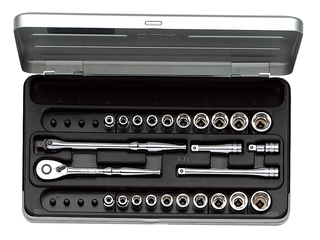 KTC 1/4SQ ソケットレンチセット［25点］ TB2X20B | ファクトリー
