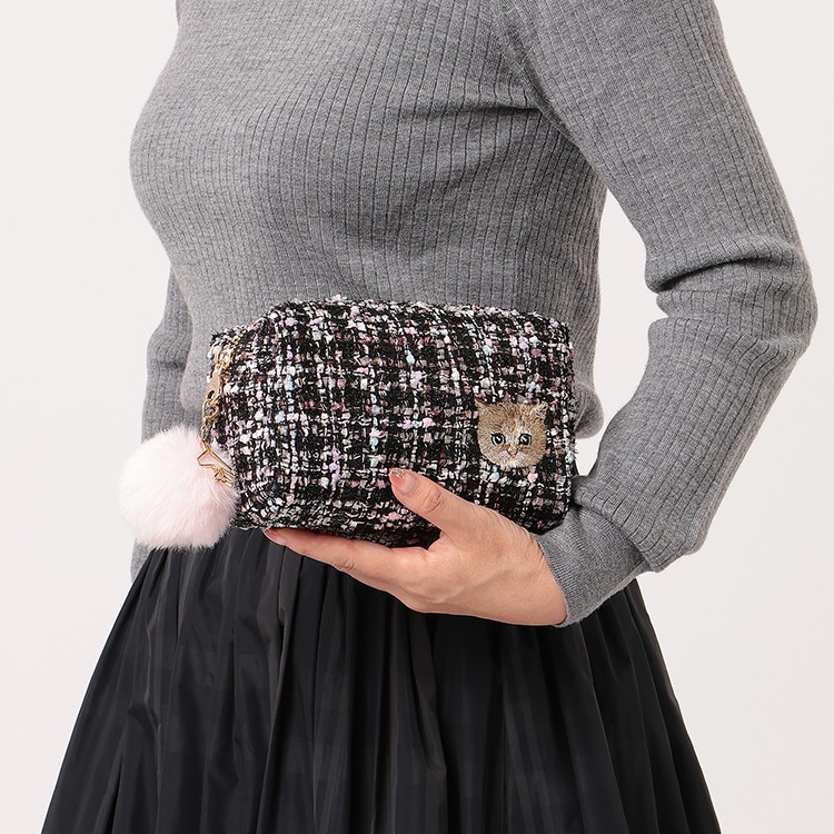 PAUL＆JOE ACCESSOIRES]JALオリジナル ツイードポーチ: JAL