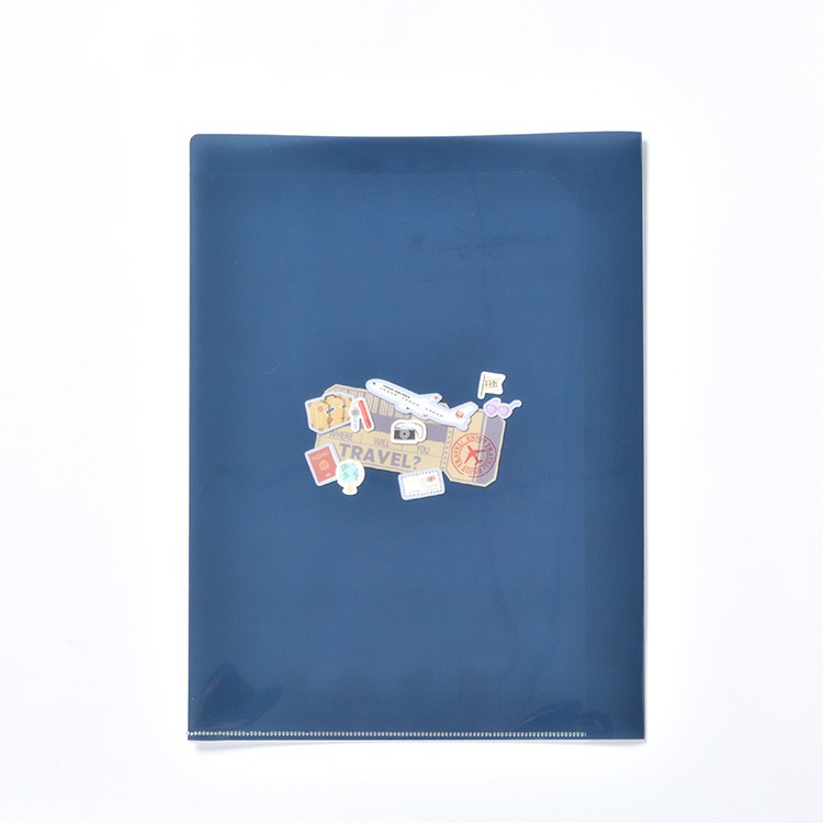 JALオリジナル]トラベル クリアファイル ネイビー(ネイビー): JAL