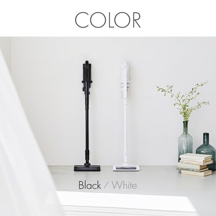充電式サイクロンスティッククリーナー SCD-185P-W ホワイト