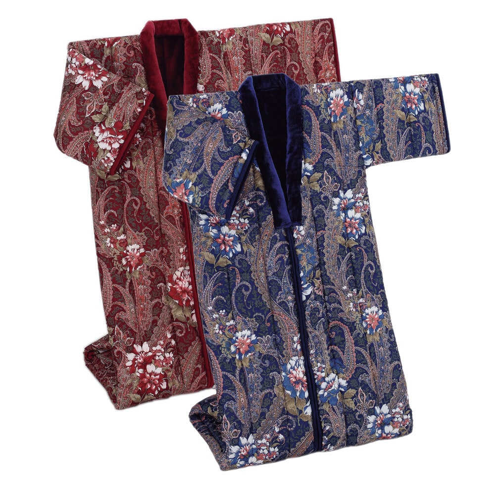 遠赤綿入りボアかいまき布団 足ポケット付き 2色組[04346] 【直送品