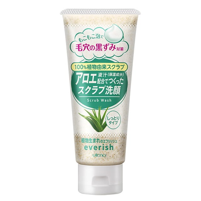 ウテナ エブリッシュ スクラブ洗顔 アロエ 135G 【3個セット】: サン