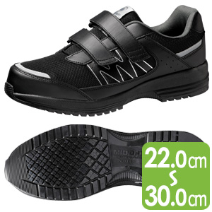 超軽量耐滑作業靴 WL－115 （バンドタイプ） ブラック | 【ミドリ