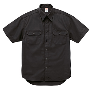 T／C ワーク シャツ 1772－01 002 ブラック | 【ミドリ安全