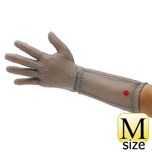 耐切創手袋 スプリングカフ－550 （クサリ手袋5本指） 袖長 M