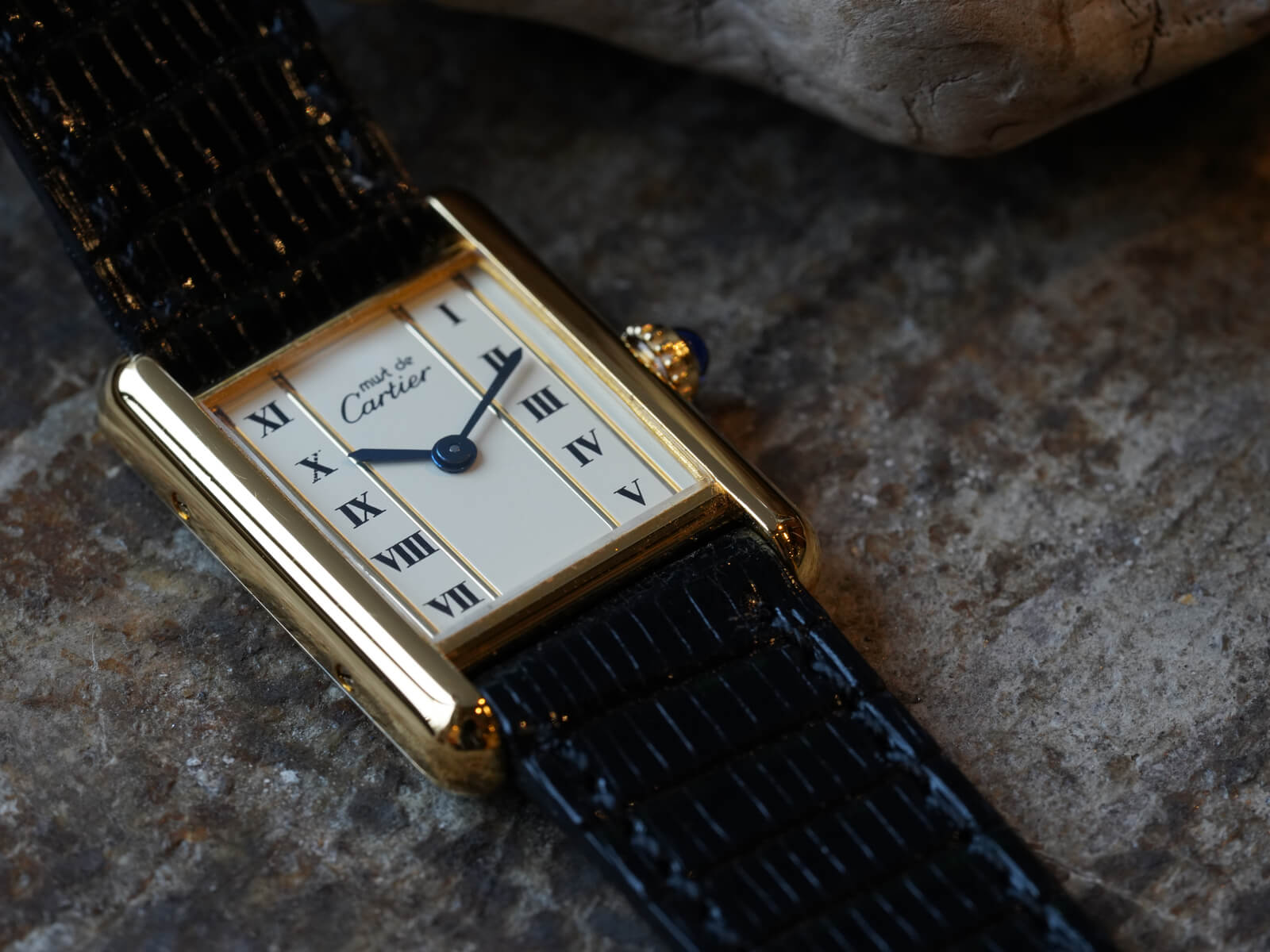 マスト ドゥ カルティエ/マストタンクSM/縦ローマンダイヤル